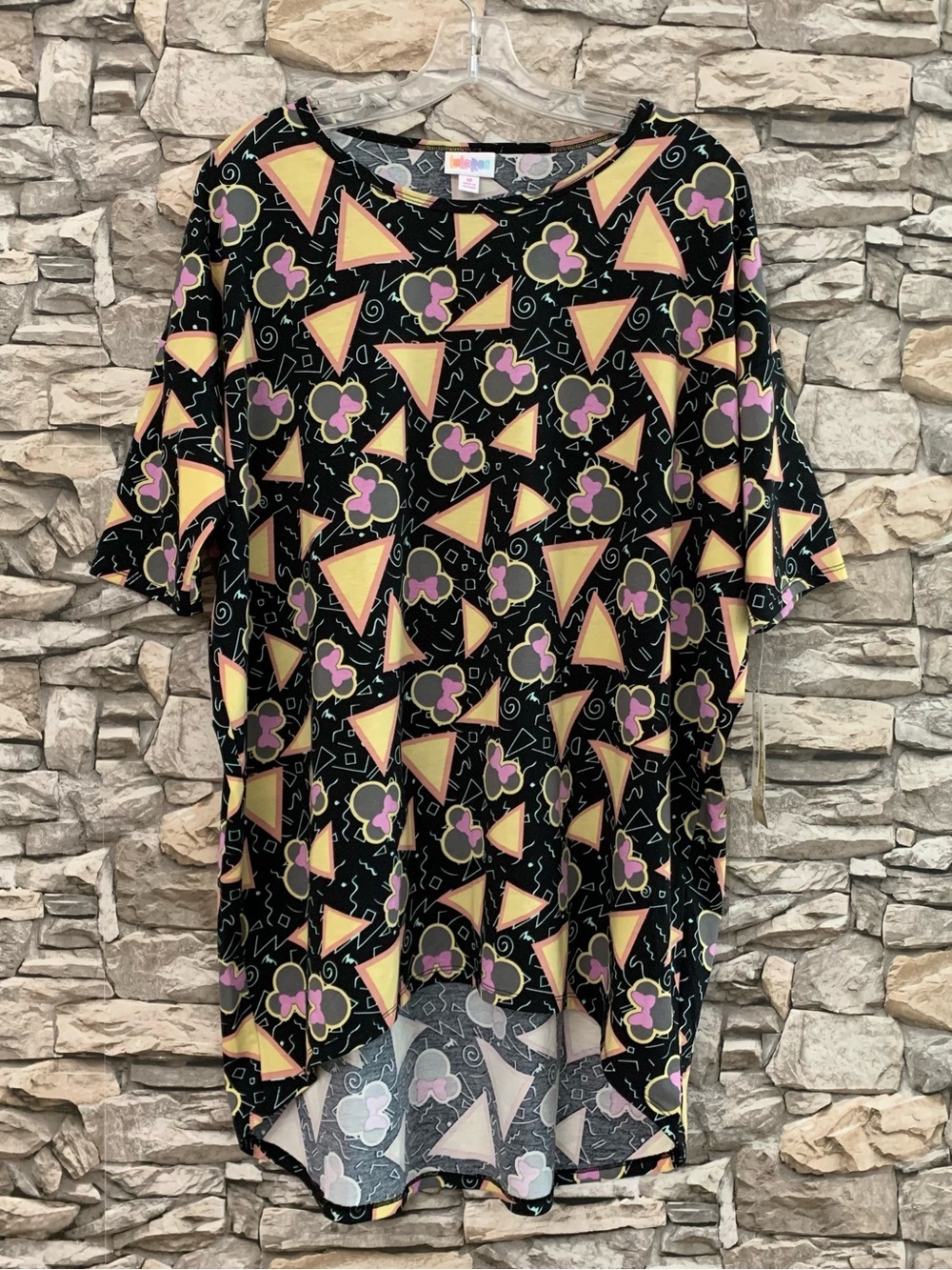 #24 NWT Disney x LulaRoe Minnie Mouse Irma Shirt 90's Graphic Tunic Top Medium